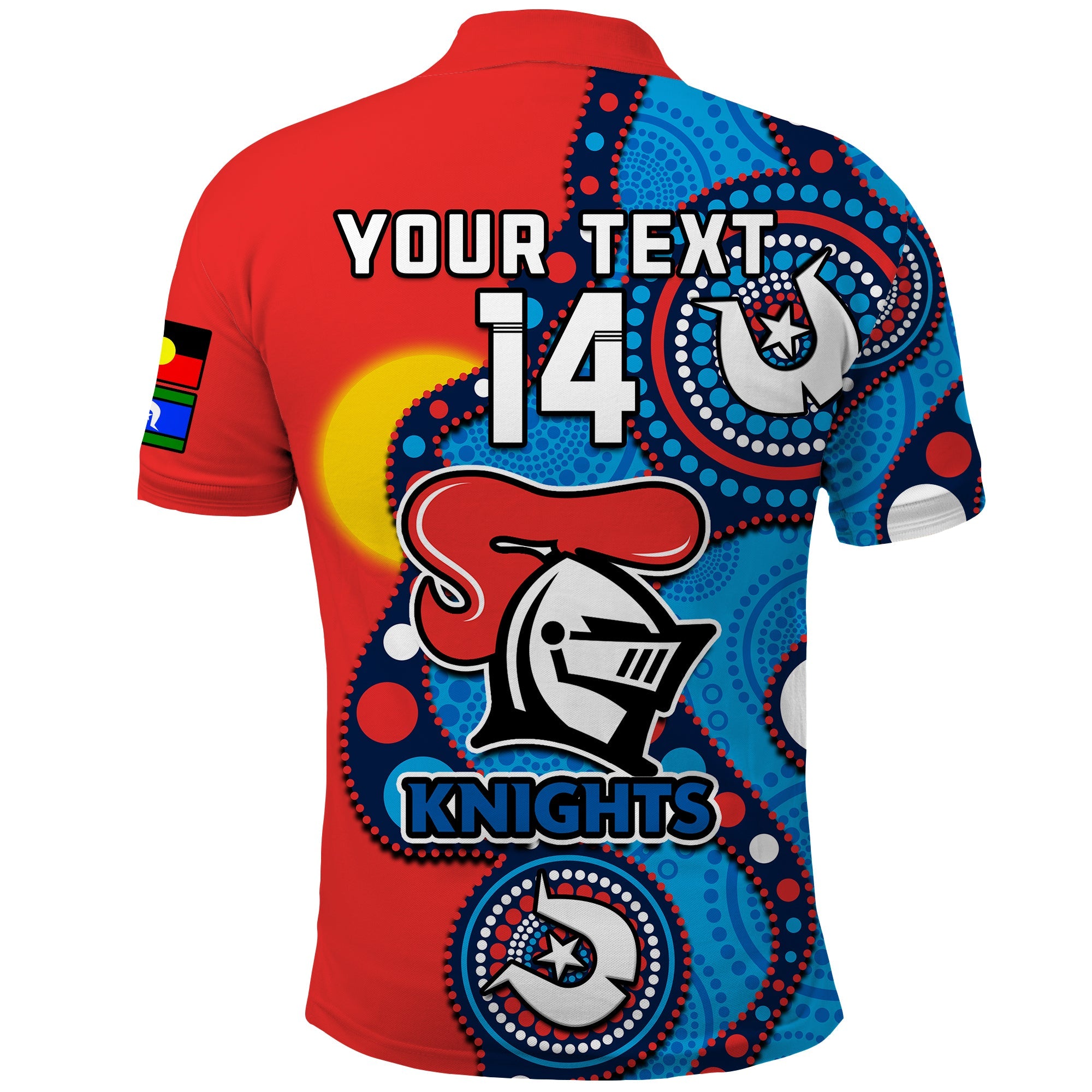 custom-text-and-number-knights-rugby-naidoc-2023-polo-shirt-indigenous-for-our-elders
