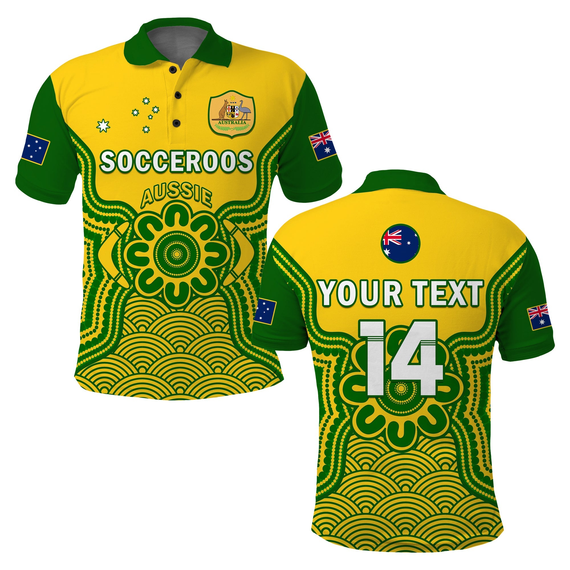 custom-text-and-number-australia-soccer-polo-shirt-socceroos-aboriginal-go-champions-world-cup-2022