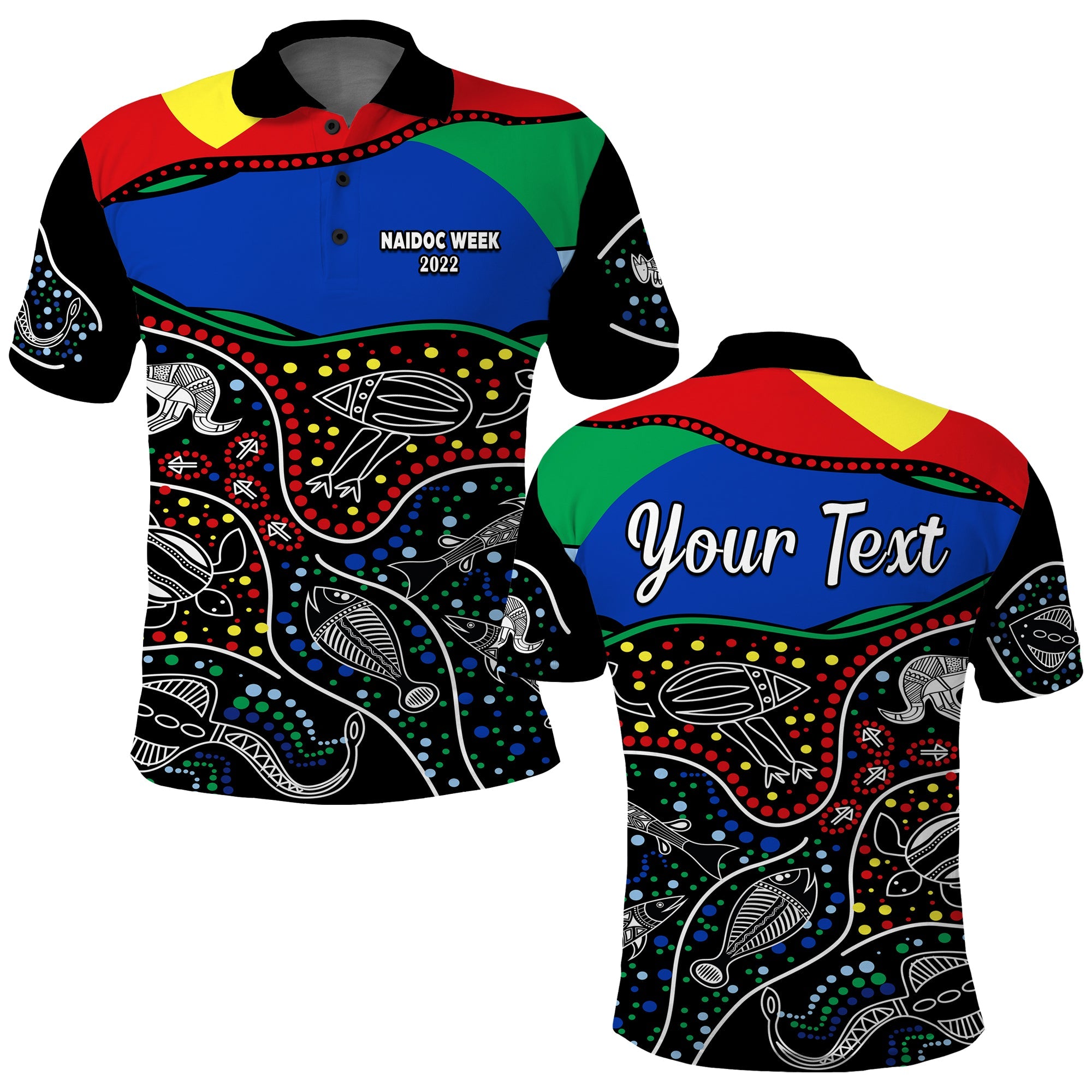 custom-personalised-naidoc-week-2022-polo-shirt-national-aborigines-and-torres-strait-islander-animals-aboriginal
