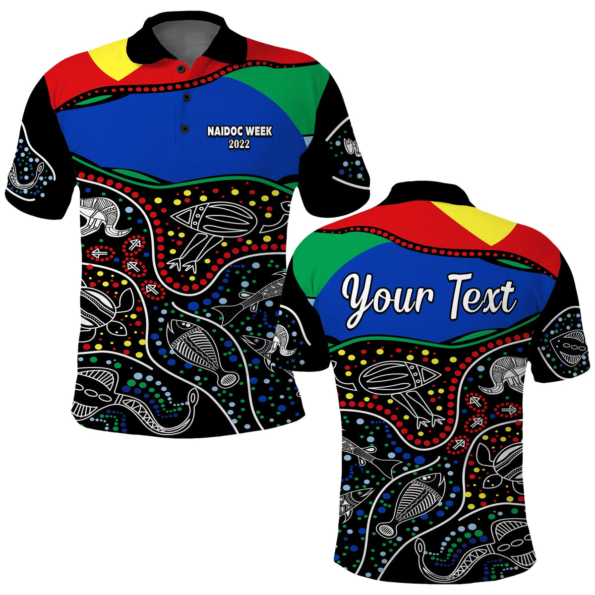custom-personalised-naidoc-week-2022-polo-shirt-national-aborigines-and-torres-strait-islander-animals-aboriginal