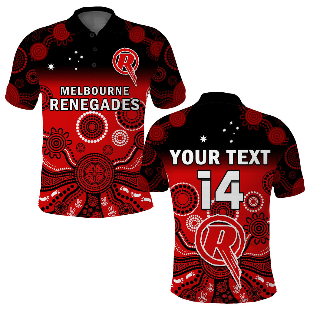 custom-text-and-number-renegades-cricket-polo-shirt-melbourne-team-green-gradient-aboriginal-art
