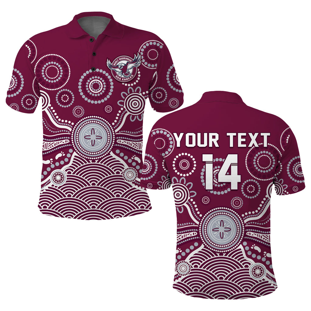 custom-text-and-number-sea-eagles-polo-shirt-manly-warringah-1946-indigenous-painting