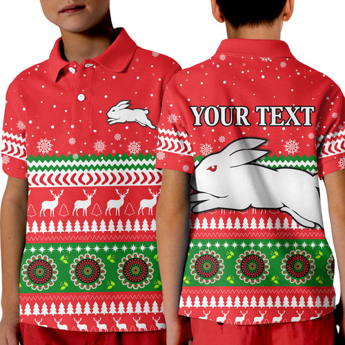 custom-personalised-rabbitohs-polo-shirt-kid-south-sydney-christmas