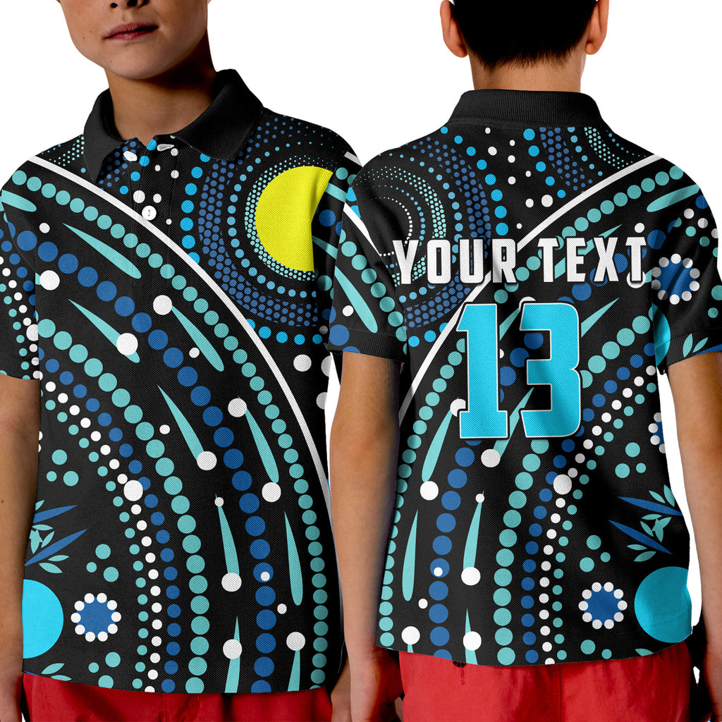 custom-text-and-number-aboriginal-polo-shirt-kid-river-of-life