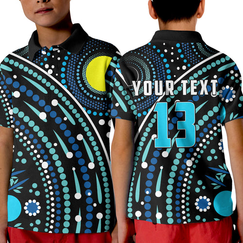 custom-text-and-number-aboriginal-polo-shirt-kid-river-of-life