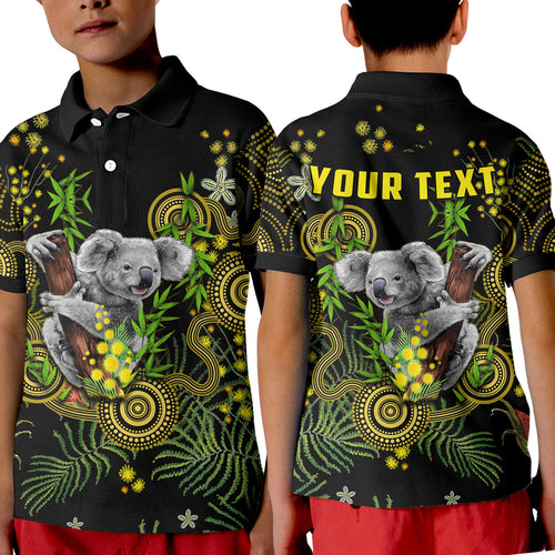 custom-personalised-golden-wattle-polo-shirt-kid-australia-acacia-pycnantha-mix-aboriginal