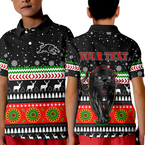 custom-personalised-panthers-polo-shirt-kid-penrith-christmas-the-riff