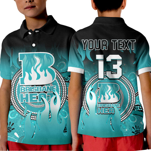 custom-text-and-number-brisbane-heat-polo-shirt-kid-aboriginal-sunshine