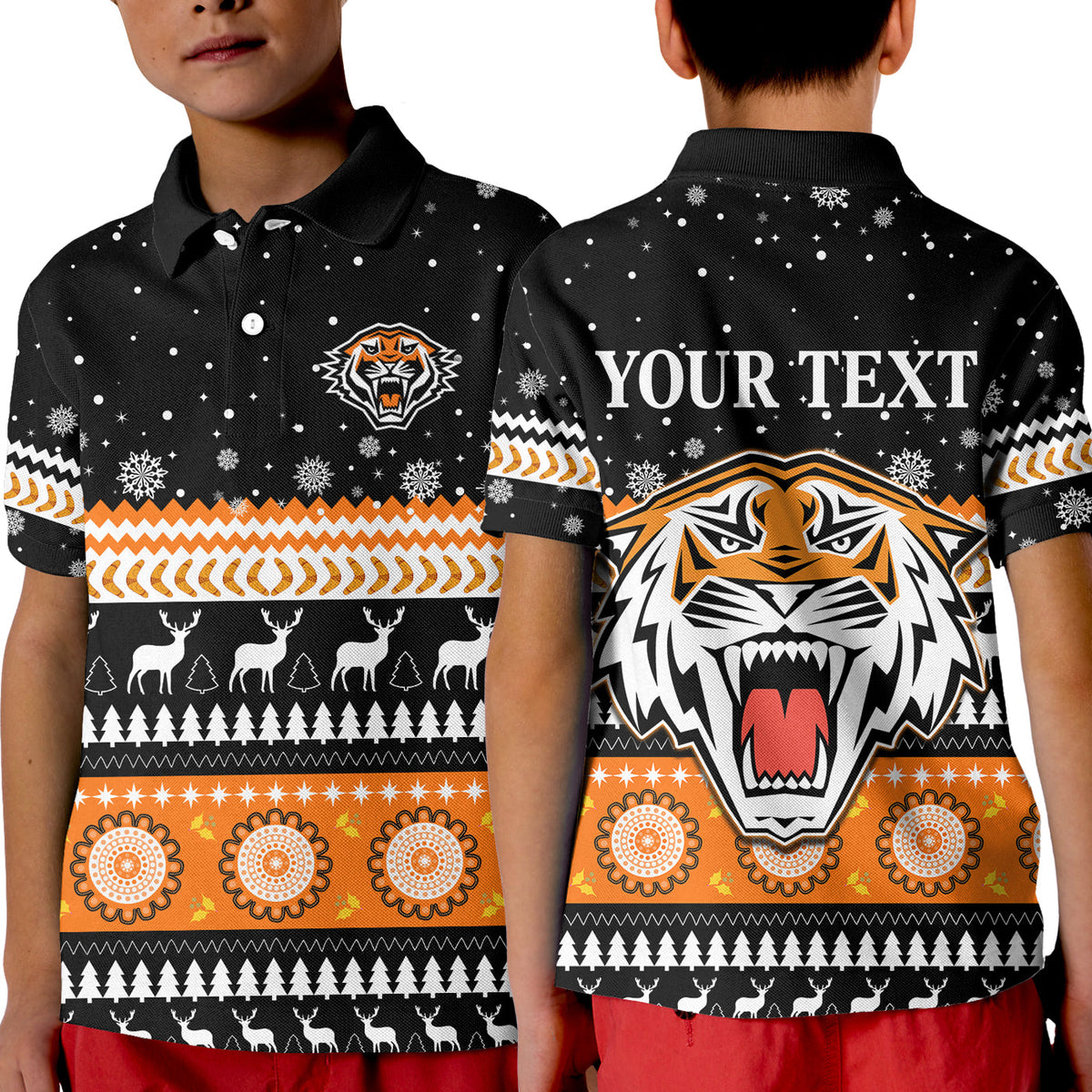 custom-personalised-wests-tigers-polo-shirt-kid-merry-christmas-energy