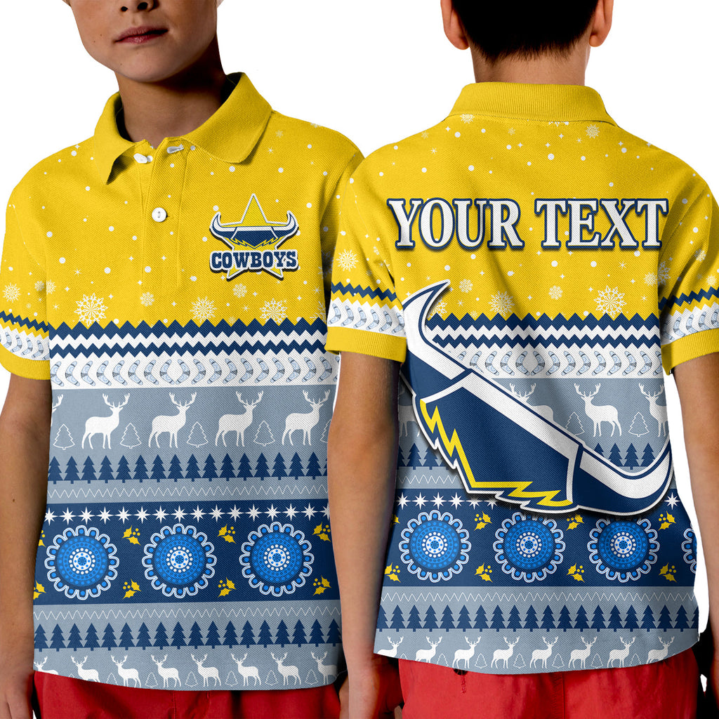 custom-personalised-cowboys-aboriginal-polo-shirt-kid-christmas-north-queensland