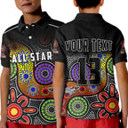 custom-text-and-number-all-stars-christmas-polo-shirt-kid-indigenous-dreamtime
