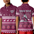 custom-personalised-sea-eagles-christmas-polo-shirt-kid-manly-warringah