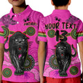 custom-text-and-number-panthers-polo-shirt-kid-aboriginal-with-lizard