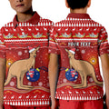 custom-personalised-australia-christmas-polo-shirt-kid-aboriginal-kangaroo