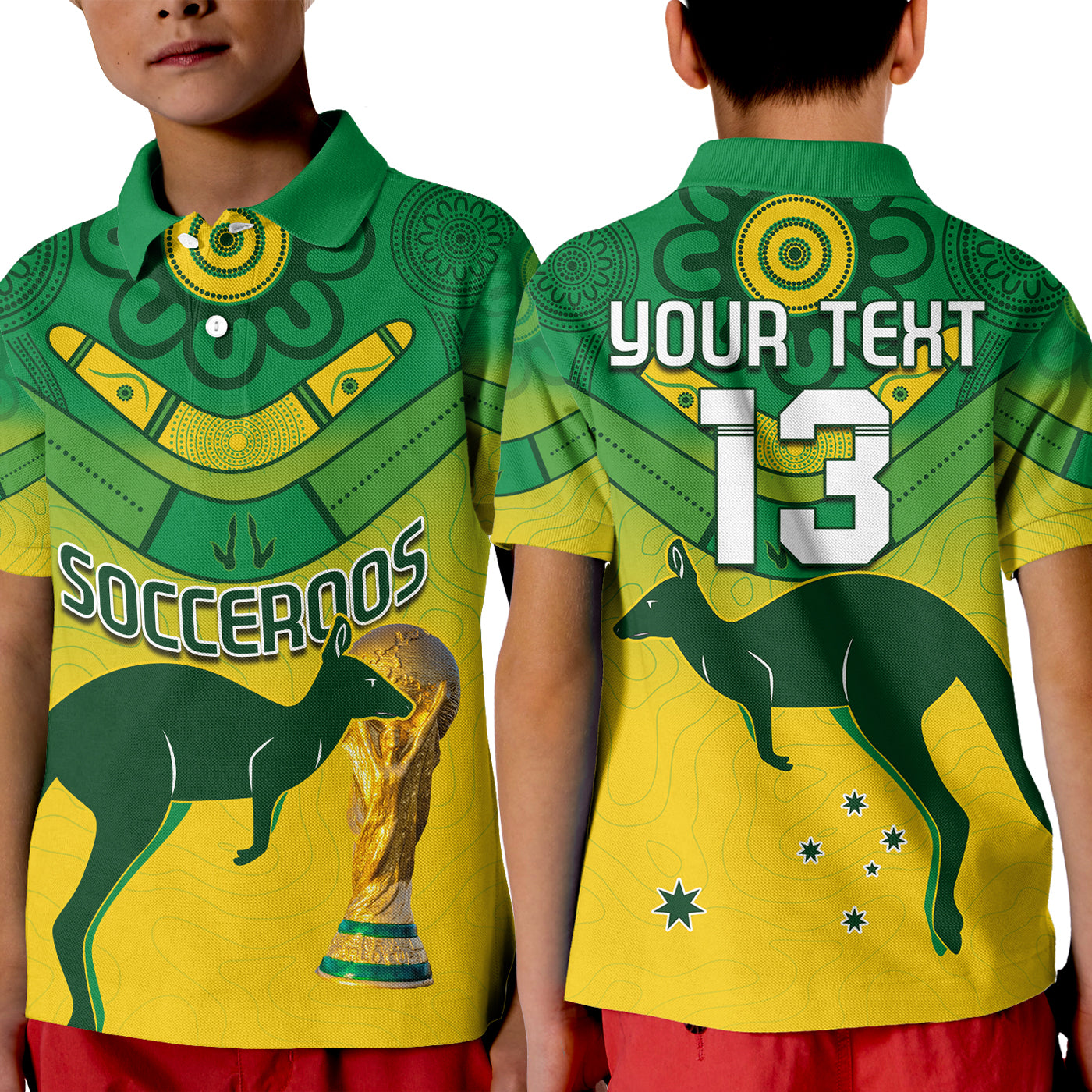 custom-text-and-number-australia-soccer-polo-shirt-kid-world-cup-football-2022-socceroos-we-are-champions