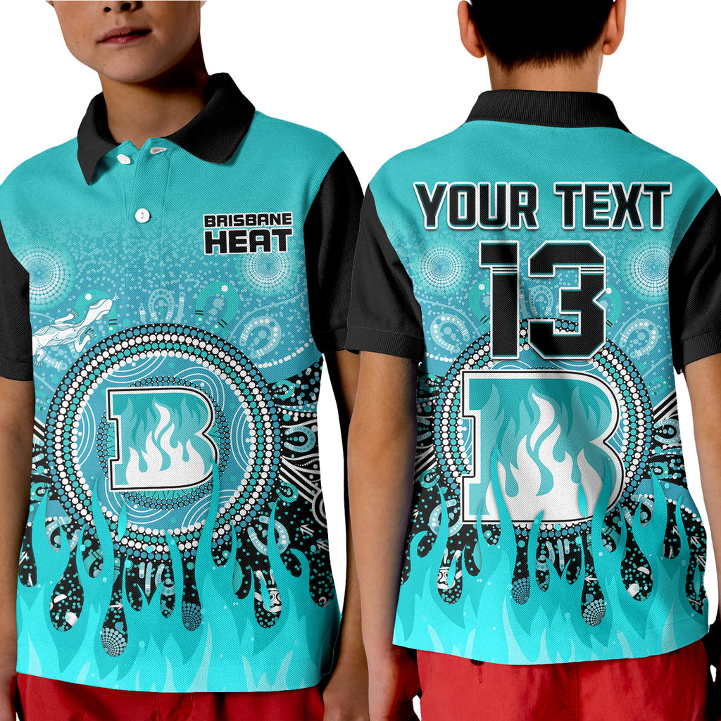 custom-text-and-number-brisbane-heat-polo-shirt-aboriginal-dot-fire-australia-cricket