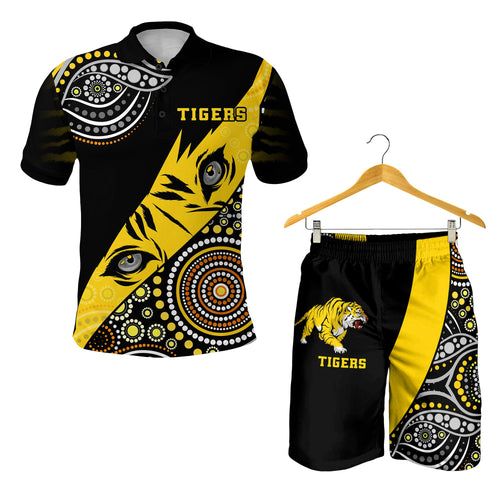 combo-polo-shirt-and-men-short-richmond-indigenous-tigers-football