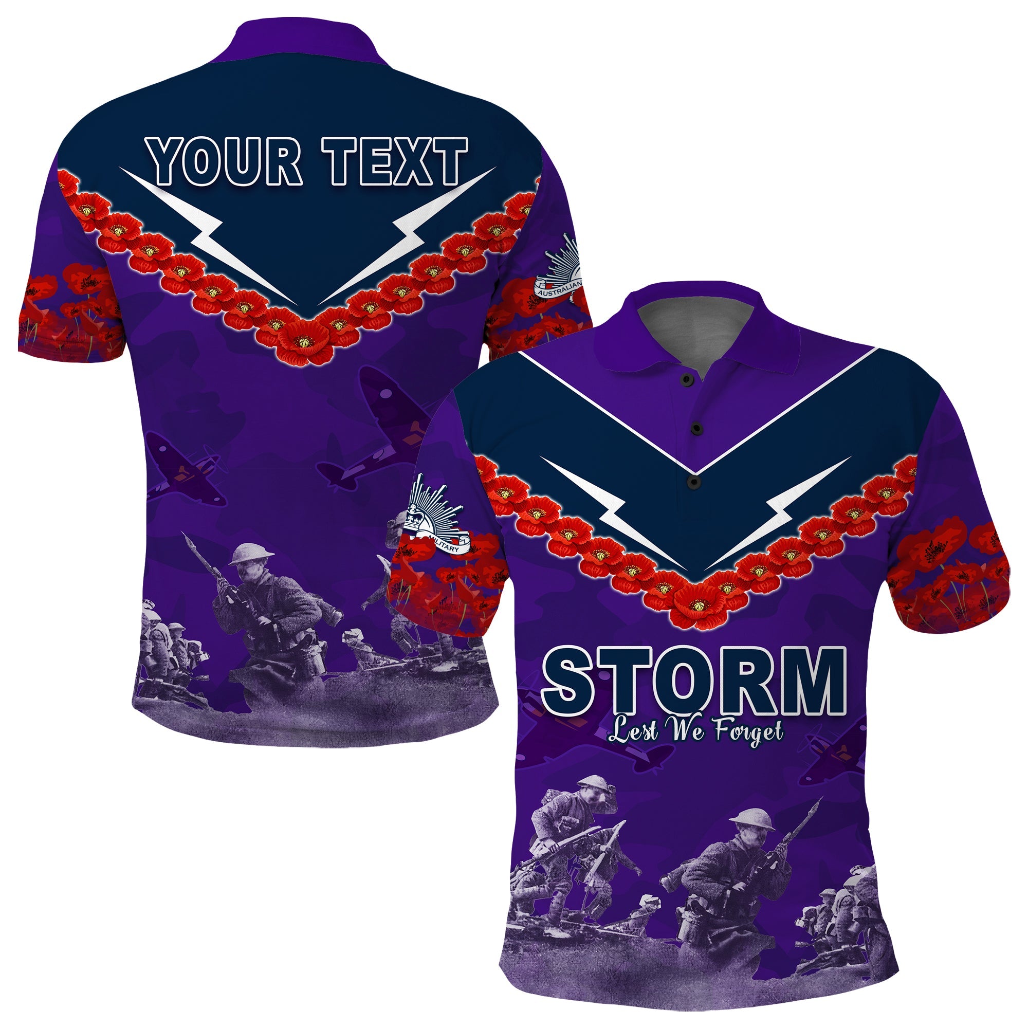 custom-personalised-storm-anzac-day-polo-shirt-australian-soldiers-remember-them