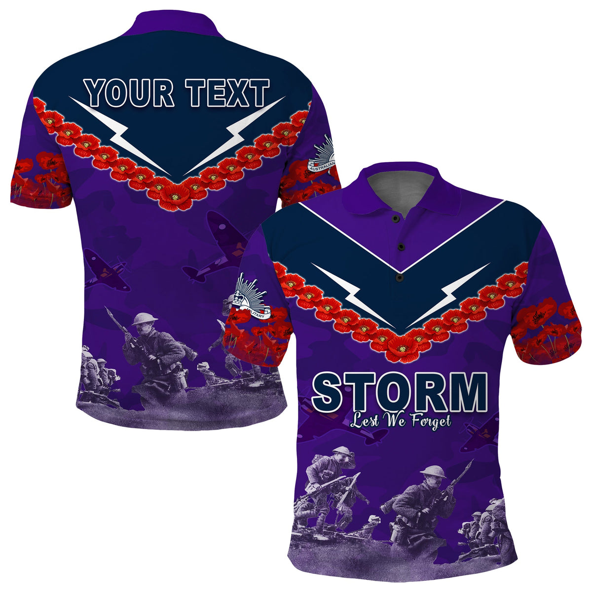 custom-personalised-storm-anzac-day-polo-shirt-australian-soldiers-remember-them