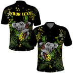custom-personalised-golden-wattle-polo-shirt-koala-australia-acacia-pycnantha-version-simple