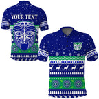 custom-personalised-warriors-polo-shirt-merry-christmas-new-zealand