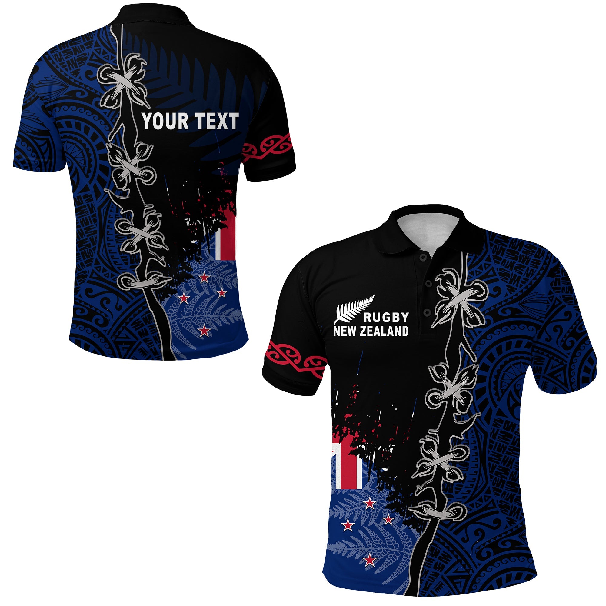 custom-personalised-new-zealand-rugby-polo-shirt-mix-maori-and-fern-new-style