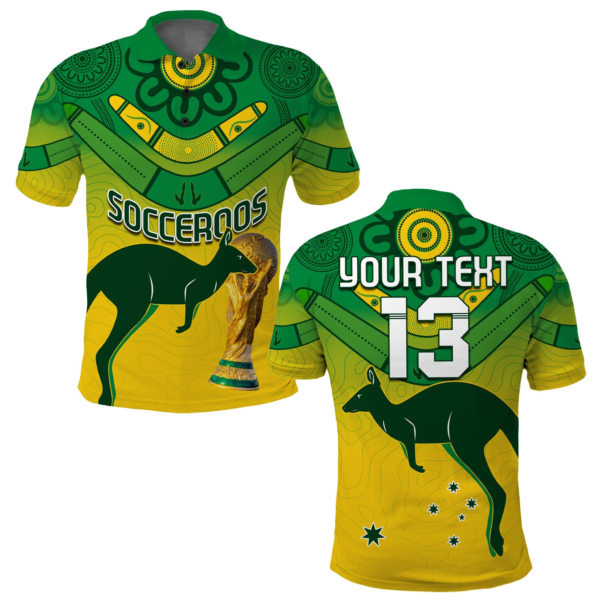 custom-text-and-number-australia-soccer-polo-shirt-world-cup-football-2022-socceroos-we-are-champions