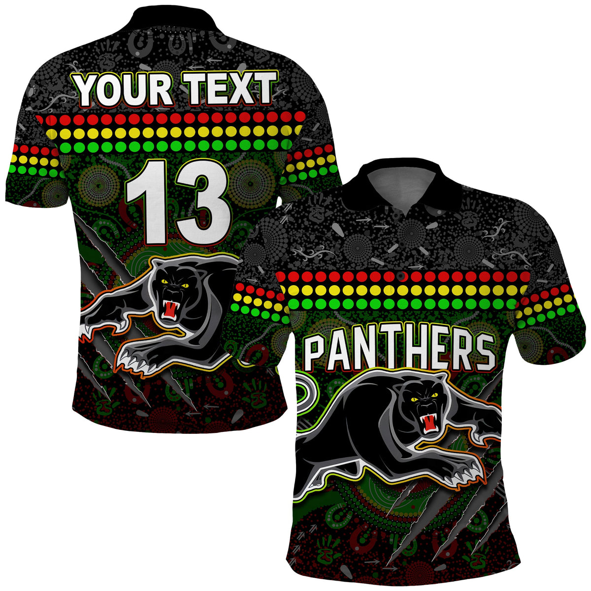 custom-text-and-number-panthers-polo-shirt-premiers-2022-aboriginal