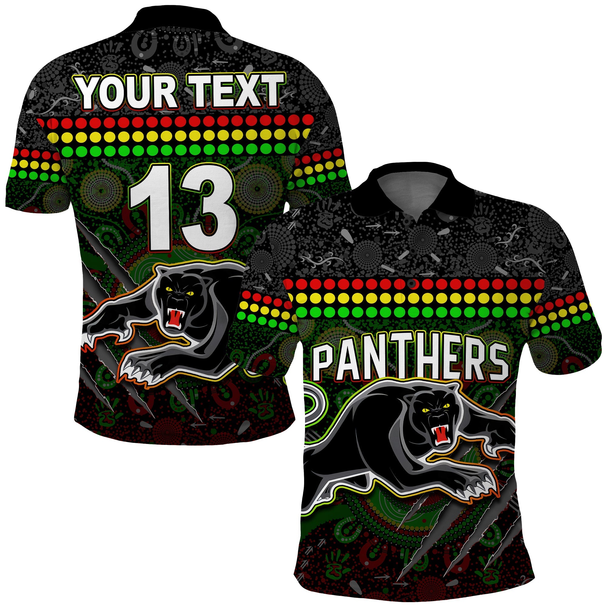 custom-text-and-number-panthers-polo-shirt-premiers-2022-aboriginal