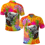custom-personalised-australia-koala-aboriginal-polo-shirt-rainbow-tie-dye-merry-christmas