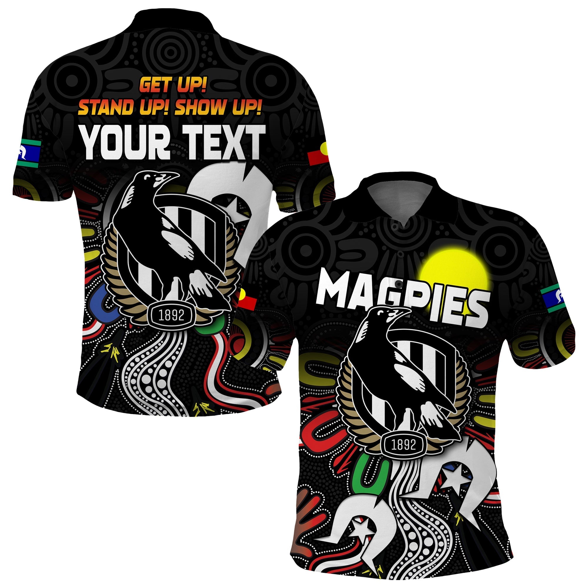 custom-personalised-magpies-naidoc-week-polo-shirt-collingwood-football-aboriginal