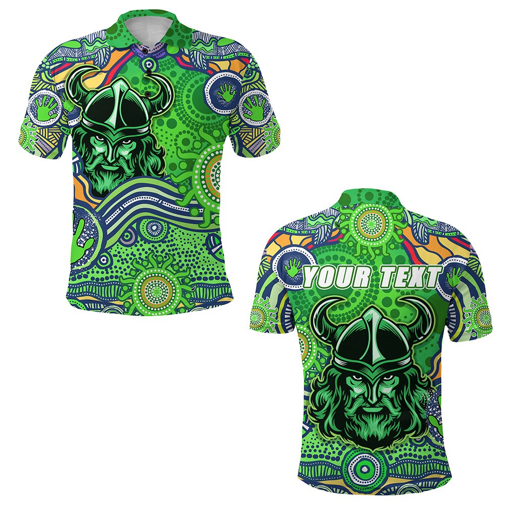 custom-personalised-raiders-newest-polo-shirt-come-on-green
