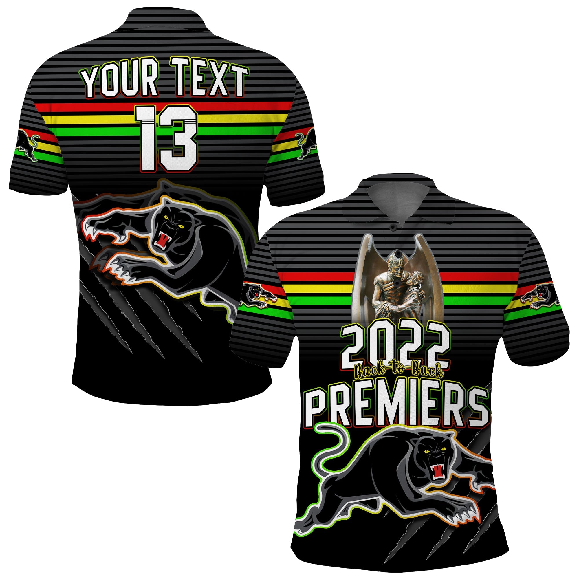 custom-text-and-number-panthers-proud-polo-shirt-back-to-back-premiers-2022-version-black