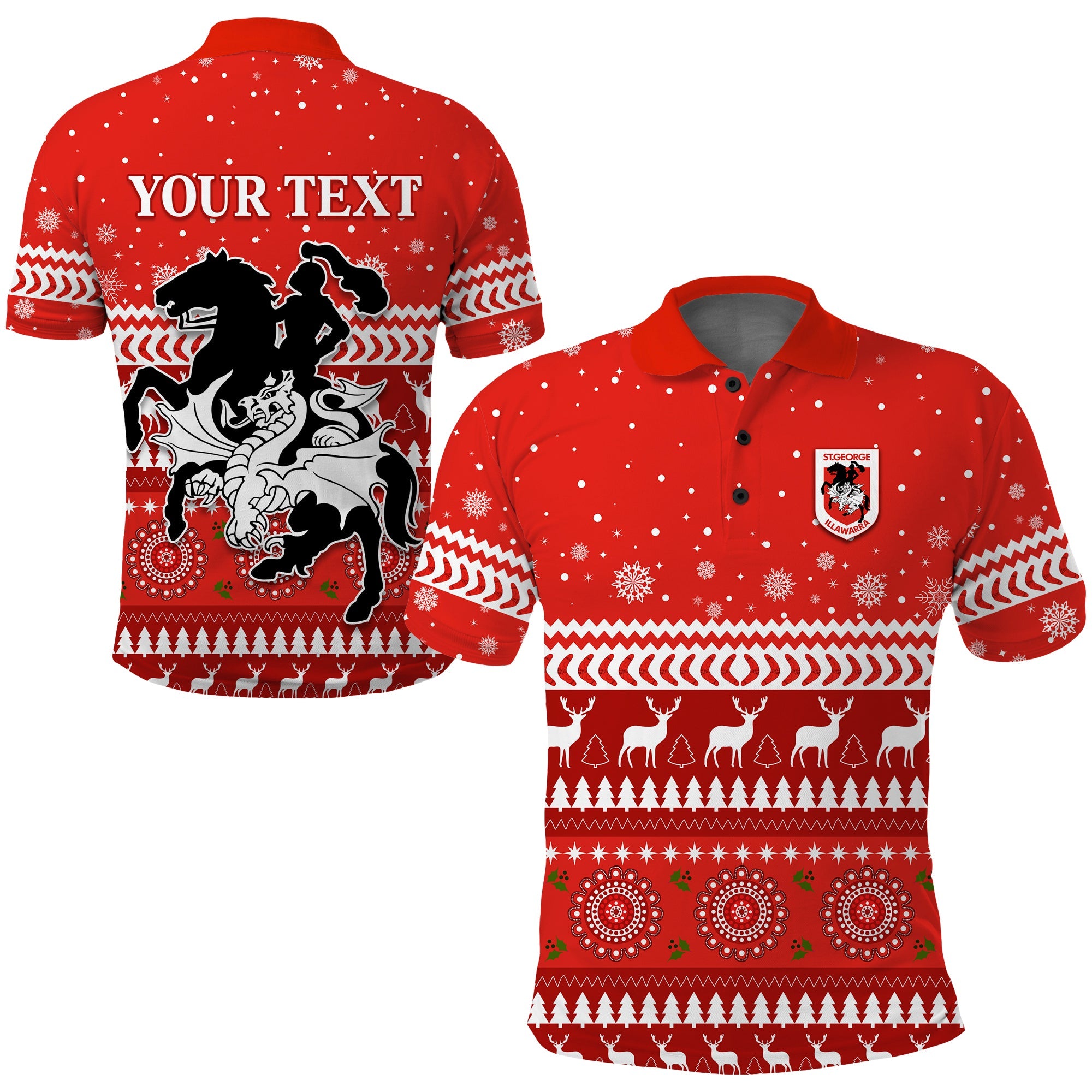 custom-personalised-dragons-polo-shirt-christmas-st-george-illawarra