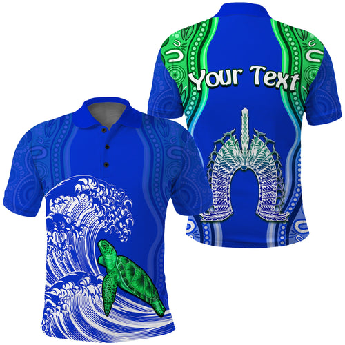 custom-personalised-torres-strait-islands-polo-shirt-the-dhari-mix-aboriginal-turtle-version-blue