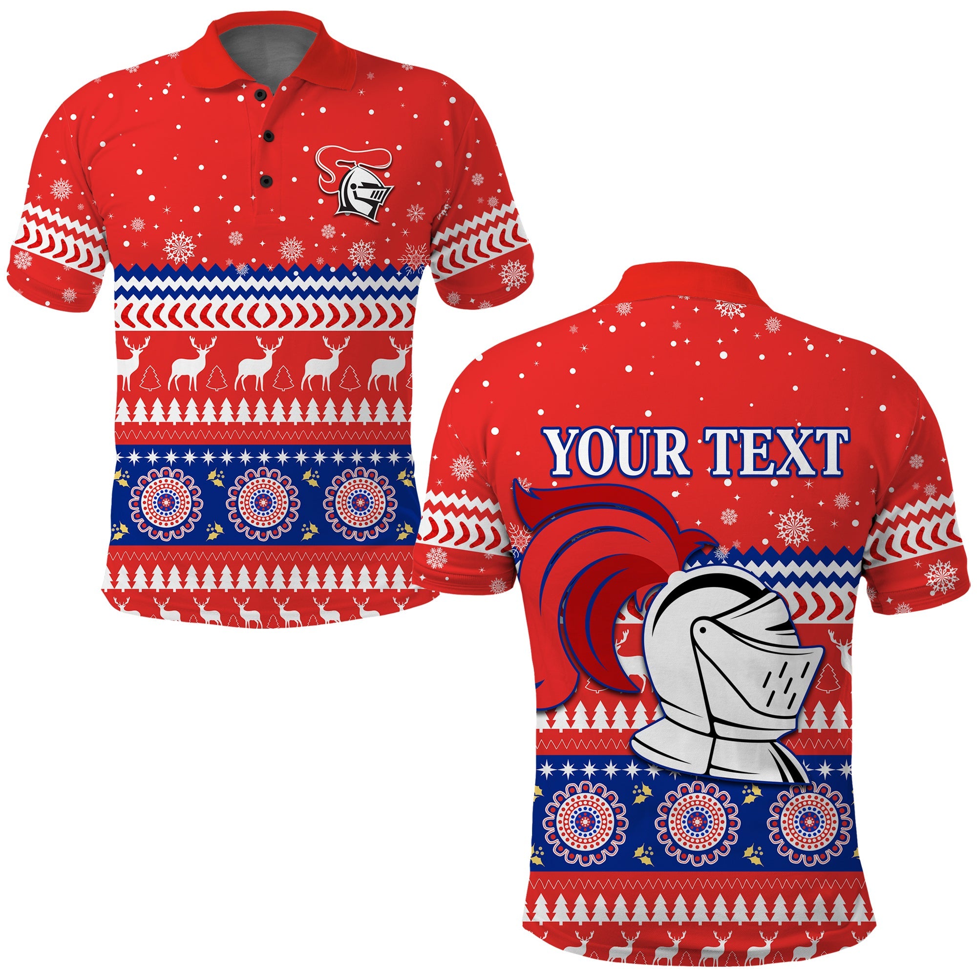 custom-personalised-knights-polo-shirt-christmas-newcastle