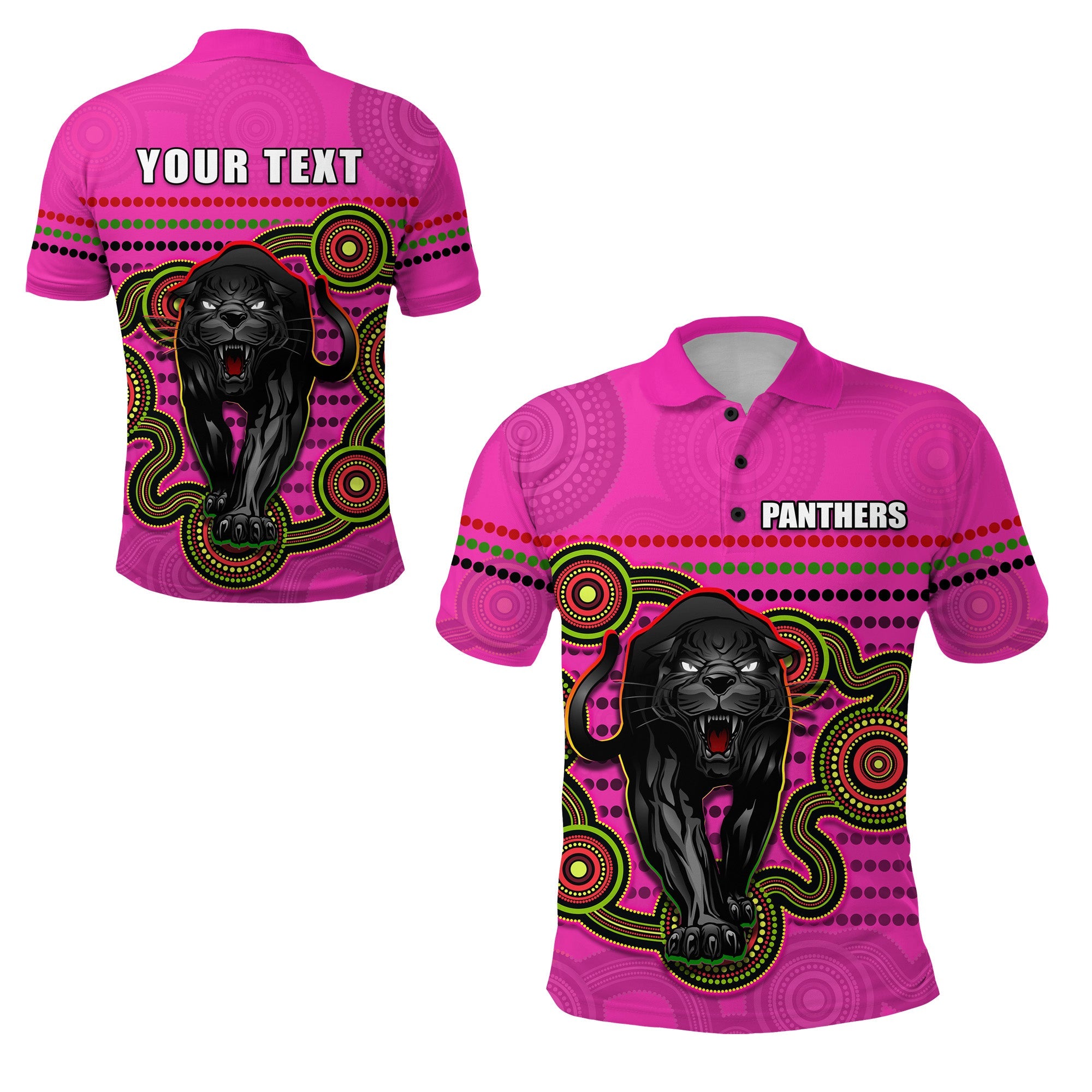 custom-personalised-panthers-indigenous-polo-shirt-version-pink-alternate