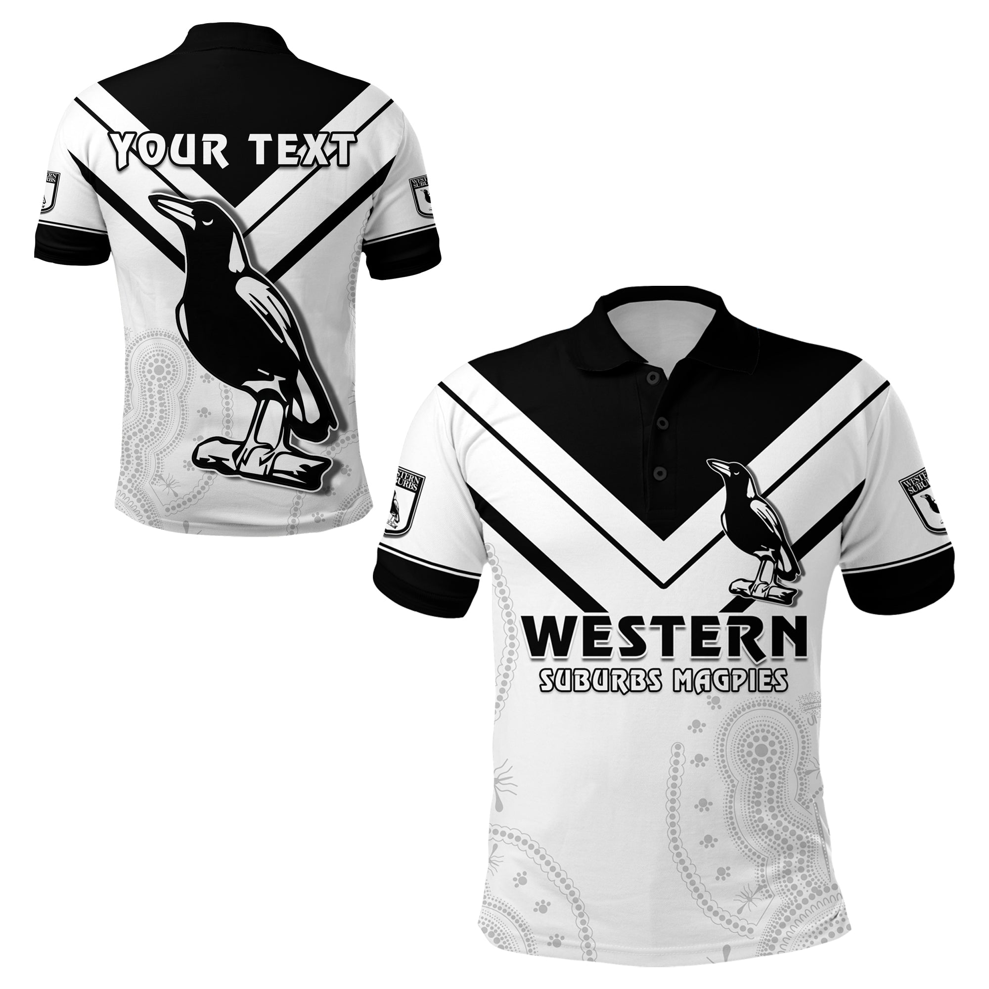 custom-personalised-the-magpies-indigenous-polo-shirt-1908-western-suburbs
