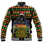 custom-personalised-panthers-christmas-vibe-with-aboriginal-dot-panting-style-baseball-jacket
