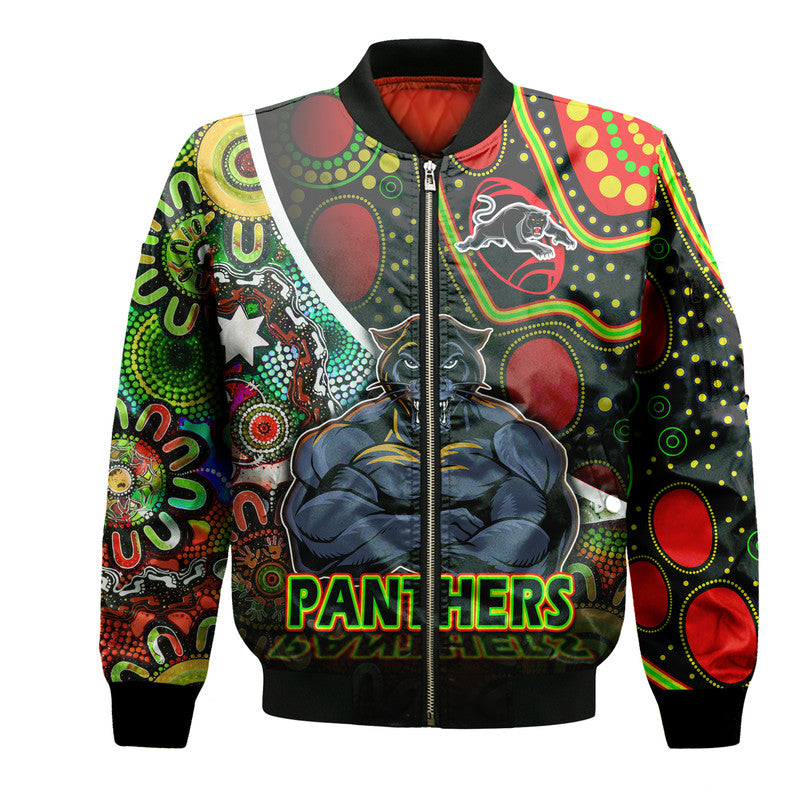 custom-personalised-penrith-panthers-bomber-jacket-strong-panthers-legend-with-special-aboriginal-style