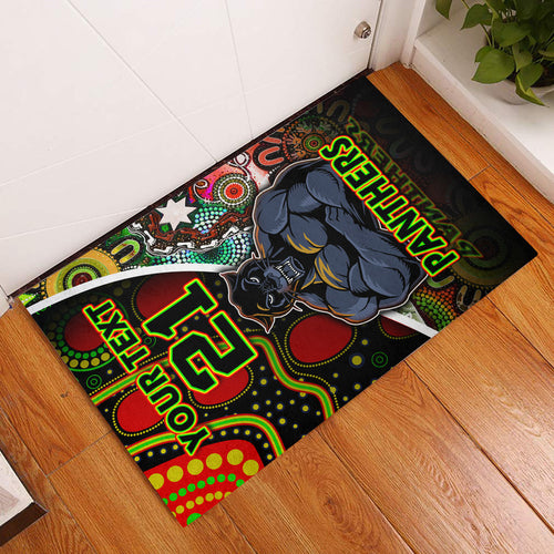 custom-personalised-penrith-panthers-door-mat-strong-panthers-legend-with-special-aboriginal-style