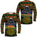 custom-personalised-panthers-christmas-vibe-with-aboriginal-dot-panting-style-long-sleeve-shirt