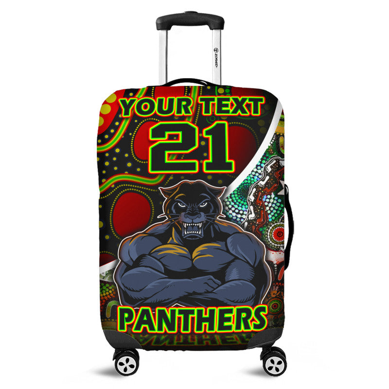 custom-personalised-penrith-panthers-luggage-cover-strong-panthers-legend-with-special-aboriginal-style