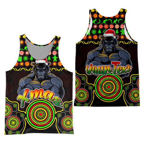 panthers-christmas-vibe-with-aboriginal-dot-panting-style-men-tank-top
