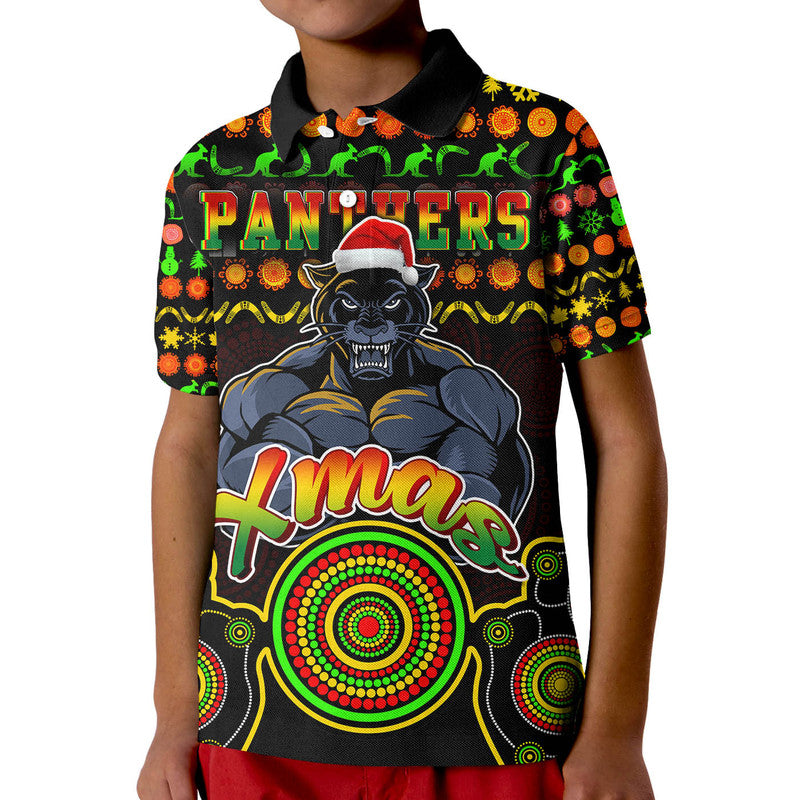 panthers-christmas-vibe-with-aboriginal-dot-panting-style-polo-shirt