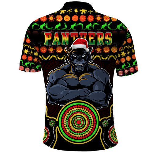 panthers-christmas-vibe-with-aboriginal-dot-panting-style-polo-shirt