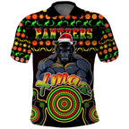 custom-personalised-panthers-christmas-vibe-with-aboriginal-dot-panting-style-polo-shirt