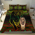 custom-personalised-penrith-panthers-rugby-bedding-set-black-crouching-panther-premiers-2022