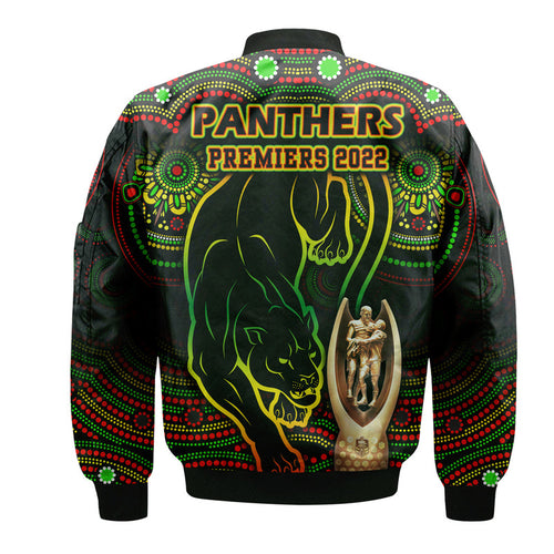 penrith-panthers-rugby-bomber-jacket-black-crouching-panther-premiers-2022