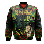 custom-personalised-penrith-panthers-rugby-bomber-jacket-black-crouching-panther-premiers-2022